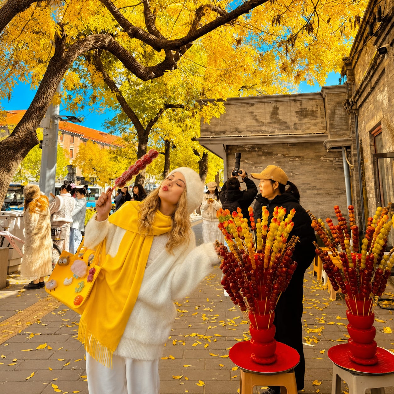 3-Day Classic Beijing Private Tour — 03 beijing hutong ginkgo autumn