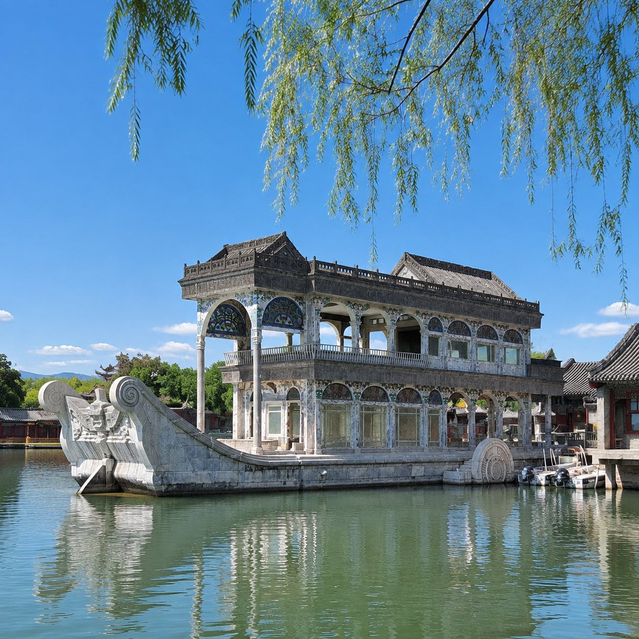 Summer Palace Half-Day Private Tour — 03 summer palace marble boat
