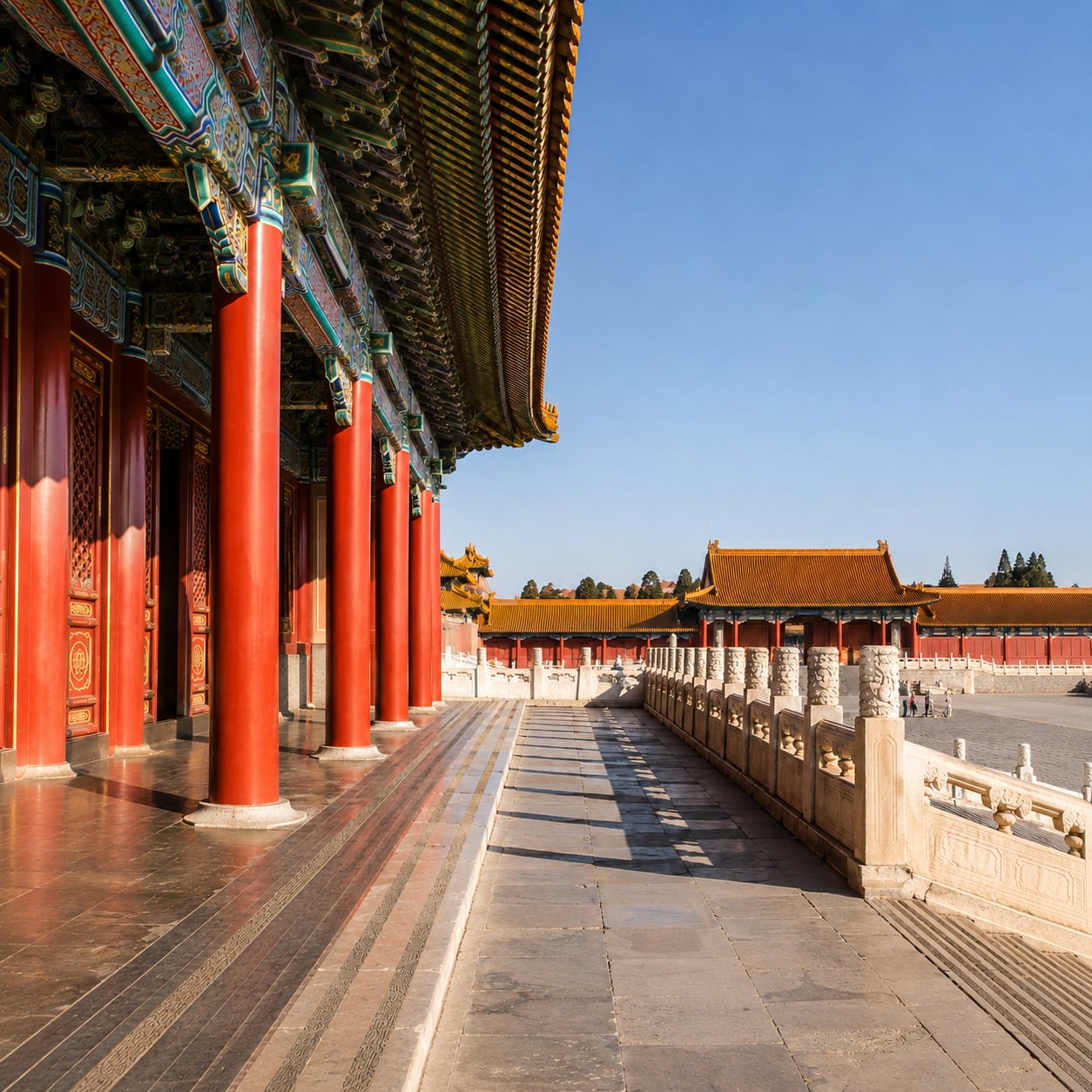 Forbidden City & Temple of Heaven Layover Tour — 05 forbidden city red corridor