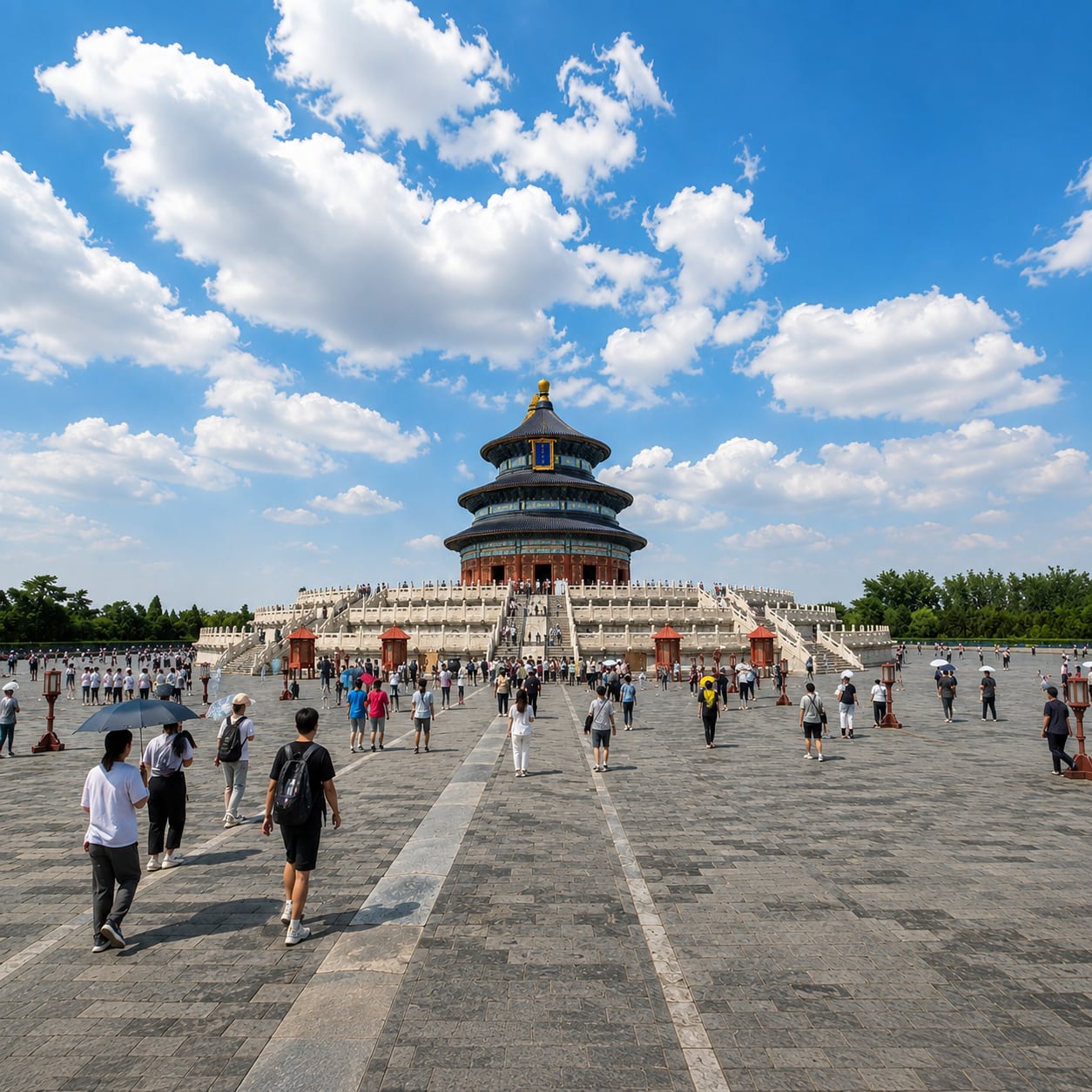 Forbidden City & Temple of Heaven Layover Tour — 03 temple of heaven hall wide plaza