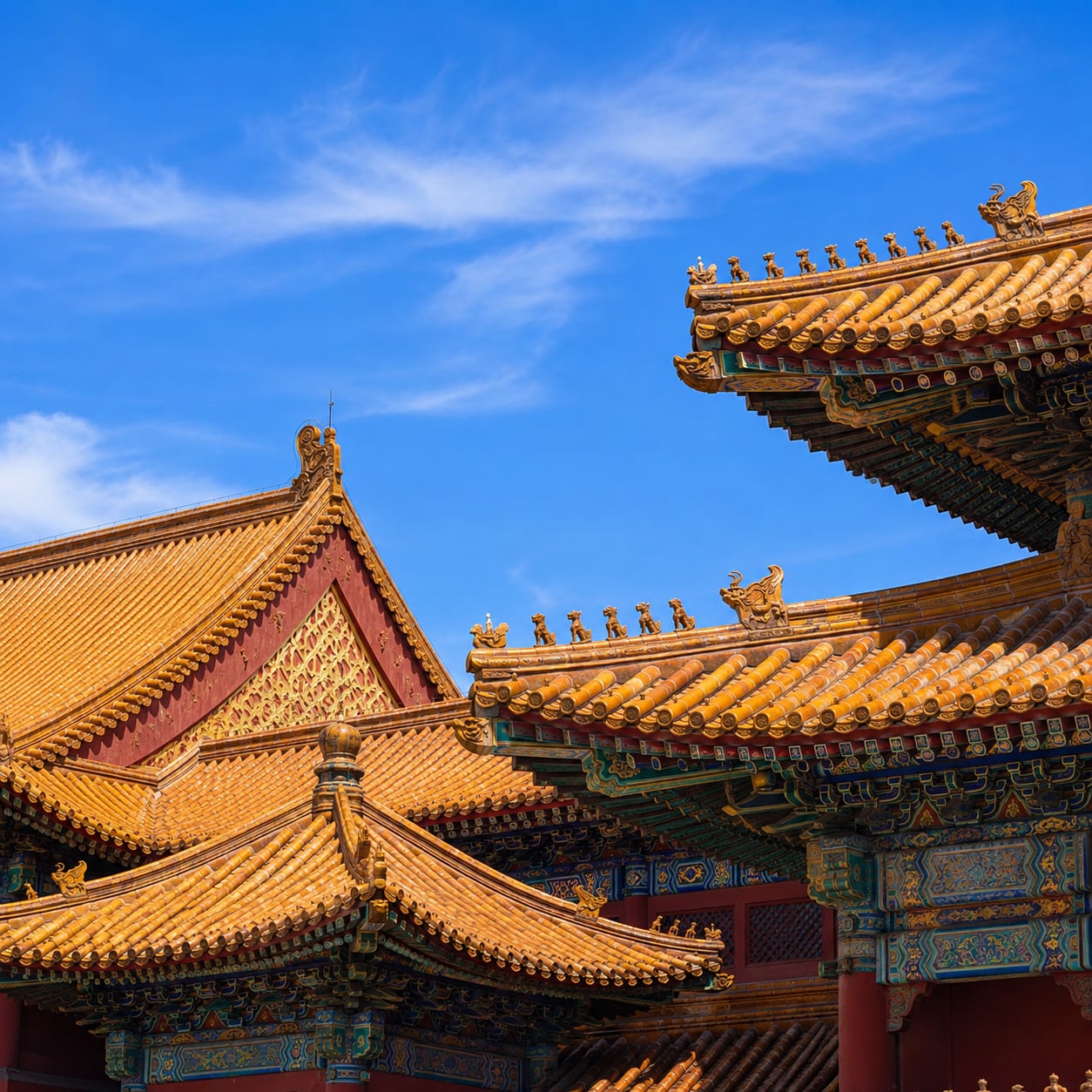 Mutianyu Great Wall & Forbidden City Layover Tour — 03 forbidden city palace roofs
