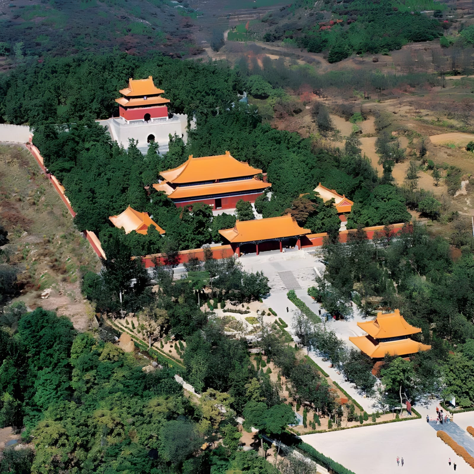 Mutianyu Great Wall & Changling Tomb Private Day Tour — 04 changling tomb aerial view
