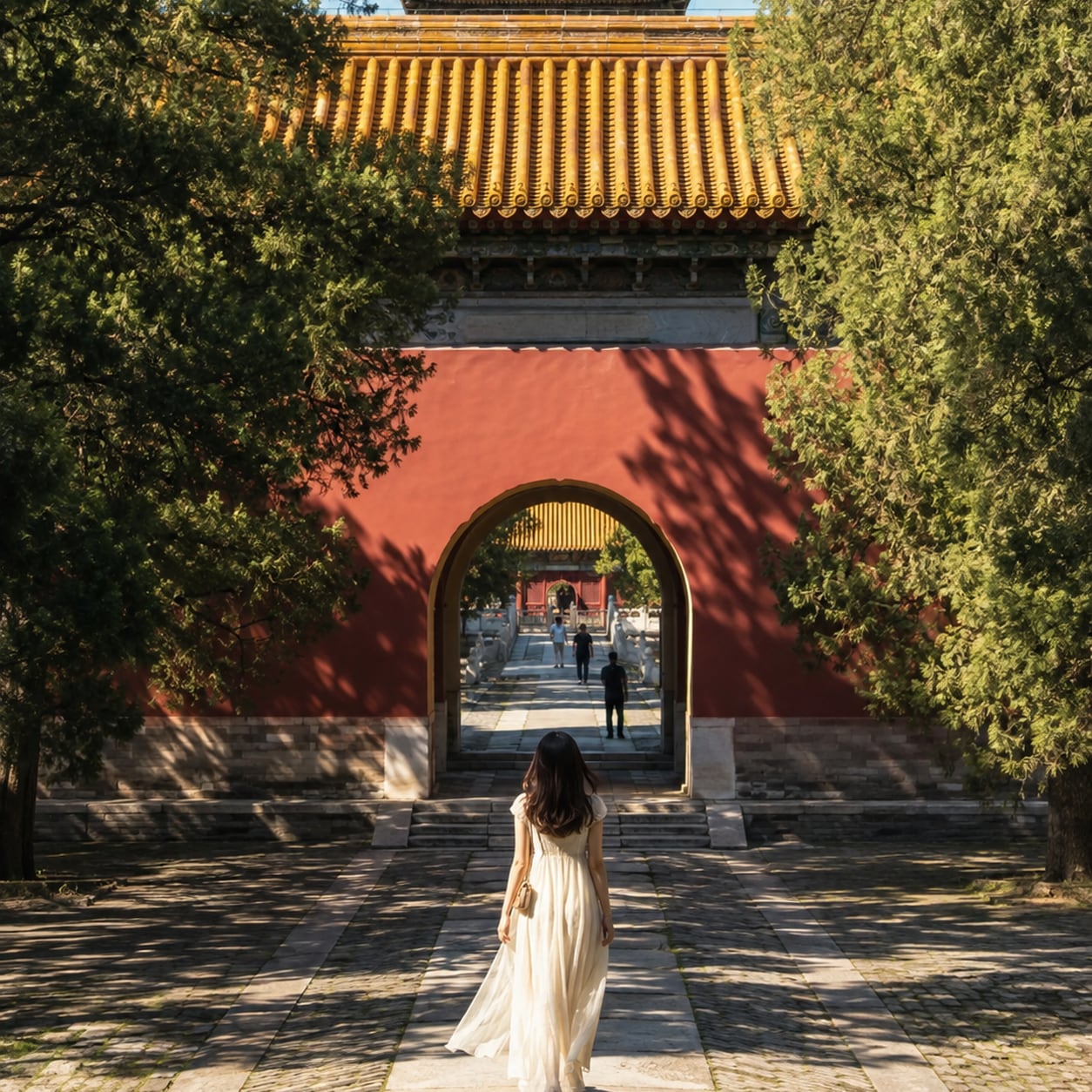 Mutianyu Great Wall & Dingling Tomb Private Day Tour — 01 dingling tomb gate