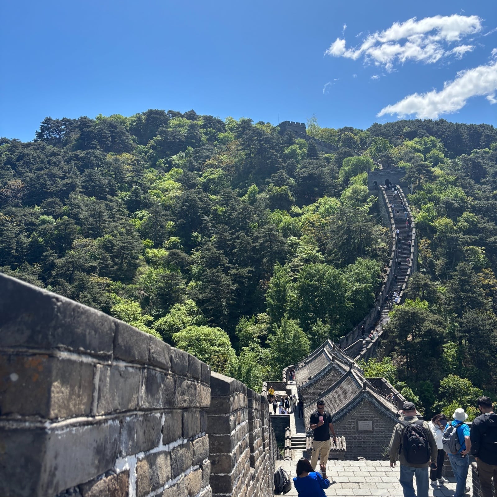 Mutianyu Great Wall & Dingling Tomb Private Day Tour — 02 mutianyu great wall steps