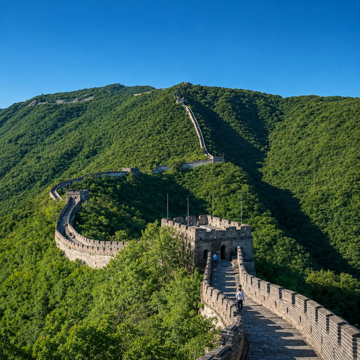 Mutianyu Great Wall Beijing Layover Tour — 01 mutianyu great wall mountain view