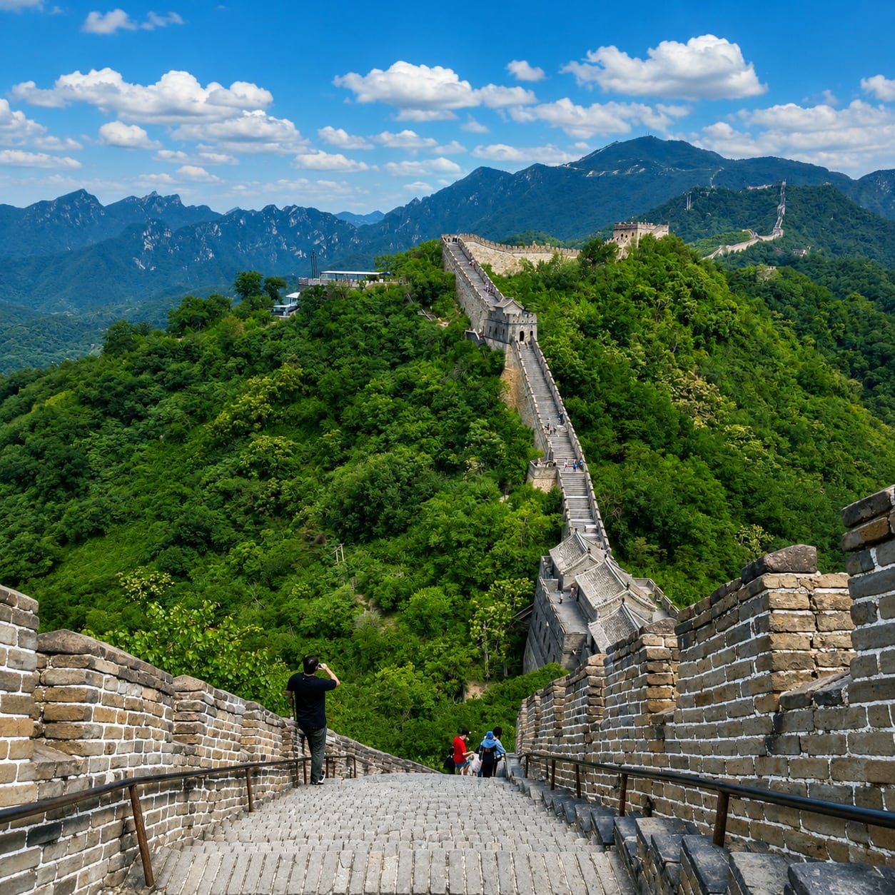 Mutianyu Great Wall Beijing Layover Tour — 05 mutianyu great wall steep steps