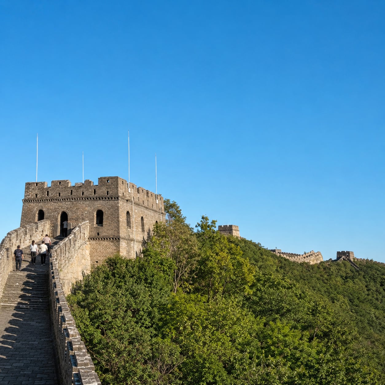 Mutianyu Great Wall Beijing Layover Tour — 02 mutianyu watchtower closeup