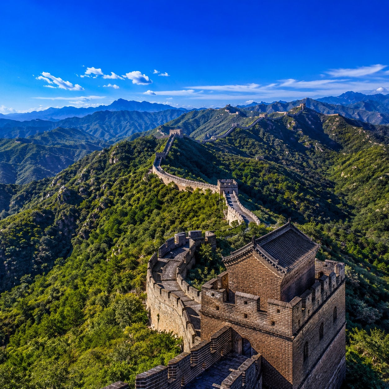 Mutianyu Great Wall & Summer Palace Private Day Tour — 02 mutianyu great wall panorama