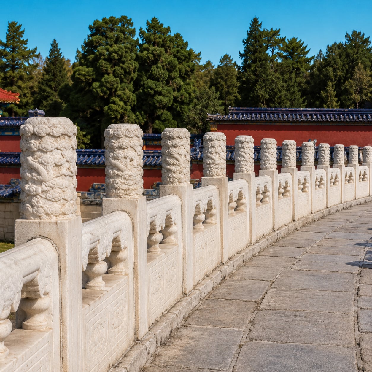 Temple of Heaven & Summer Palace Private Day Tour — 03 temple of heaven stone balustrade